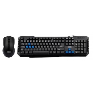 Teclado + Raton 3GO Drile Negro Multimedia WIFI